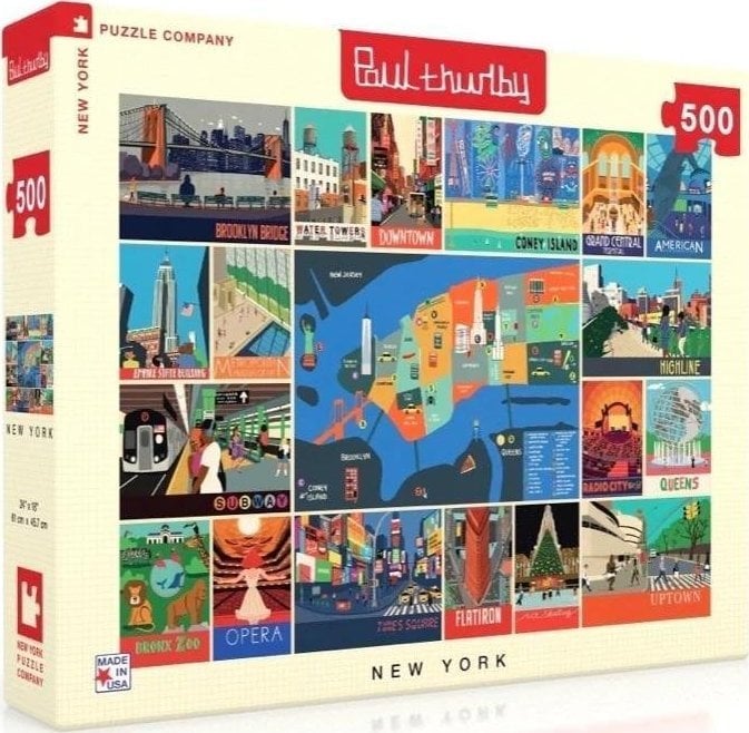 New York Company Puzzle 500 New York, Colaj XXL
