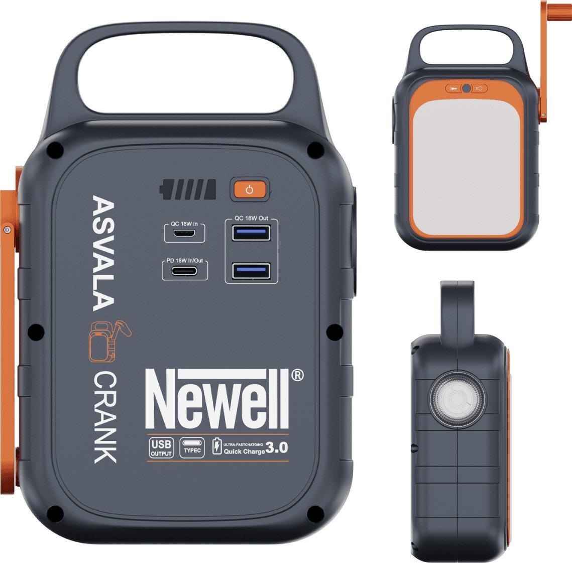 Newell NEWELL Stacja zasilania Asvala Crank 22500 mAh PD 18 W