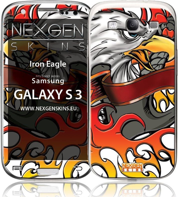 Nexgen Skins Nexgen Skins - Set de skinuri pentru husa cu efect 3D Samsung GALAXY S III (Iron Eagle 3D) universal