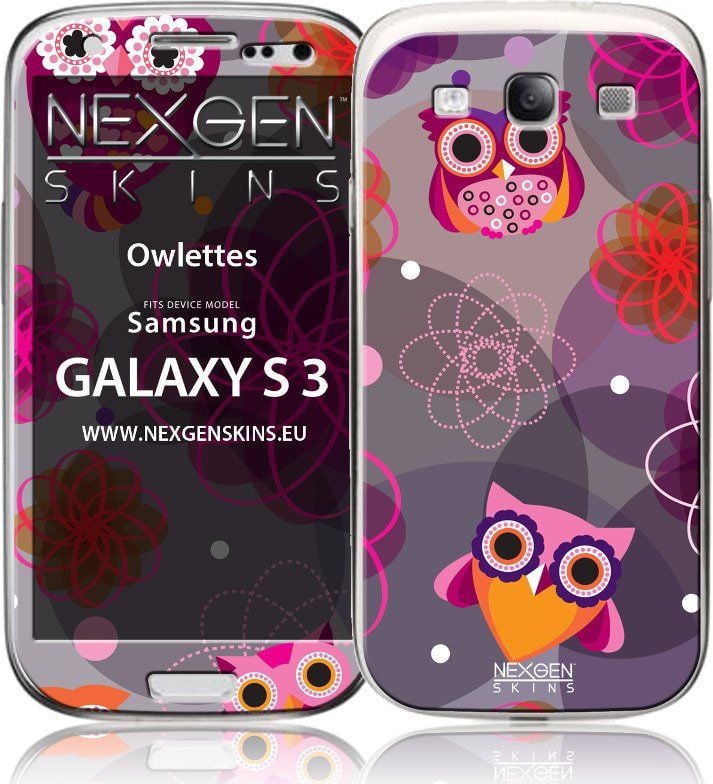 Nexgen Skins Nexgen Skins - Set de skinuri pentru husa cu efect 3D Samsung GALAXY S III (Owlettes 3D) universal