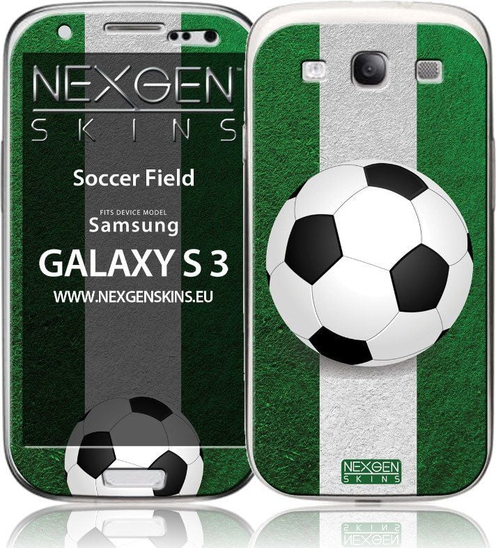 Nexgen Skins Nexgen Skins - Set de skinuri pentru husa cu efect 3D Samsung GALAXY S III (Teren de fotbal 3D) universal