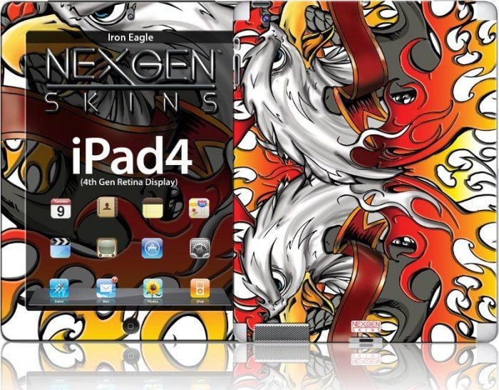 Alte accesorii tablete - Nexgen Skins Nexgen Skins - Set de skin pentru carcasă cu efect 3d Ipad 2/3/4 (iron Eagle 3d)