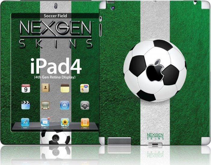Nexgen Skins Nexgen Skins - Set de skinuri pentru carcasă cu efect 3d Ipad 2/3/4 (teren de fotbal 3d)