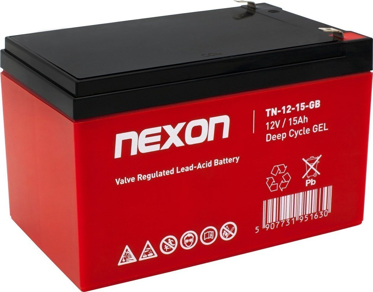 Accesorii UPS-uri - Baterie Nexon Nexon TN-GEL-15 gel 12V 15Ah - descărcare profundă și funcționare ciclică