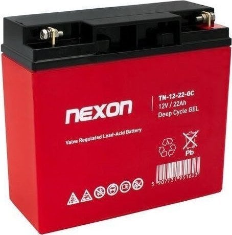 Baterie Nexon Gel Nexon TN-GEL-22 12V 22Ah - descărcare profundă și lucru ciclic