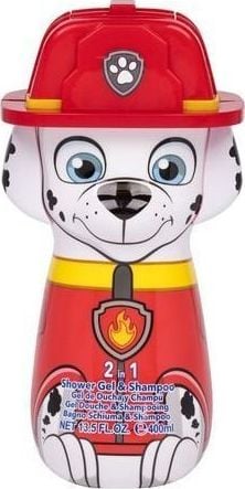 Gel de Dus si Sampon Paw Patrol Marshall, cu Figurina 2D, 400 ml