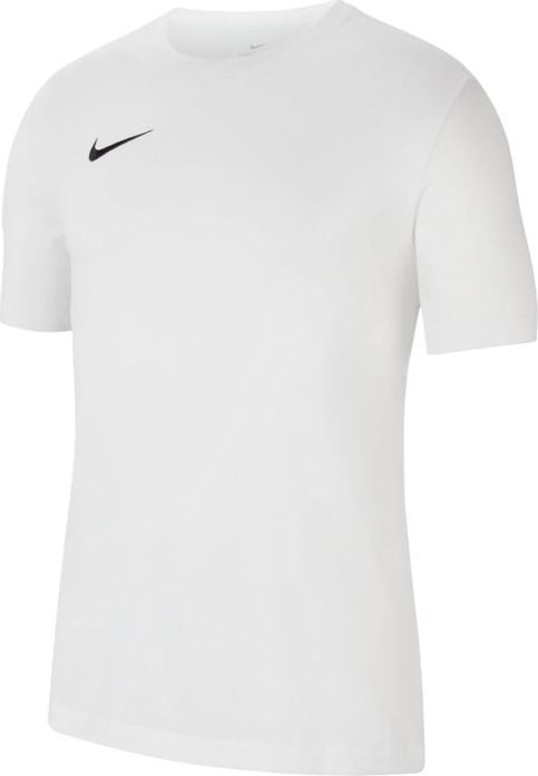 Nike, Tricou cu detaliu logo si tehnologie Dri-FIT pentru fotbal Park20, Alb, Negru, XL