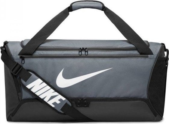 Geanta sport Nike Brasilia 9.5 M, 60L, 64x30x30cm, Gri inchis