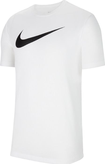 Nike, Tricou cu logo, pentru fotbal Park20, Alb, M