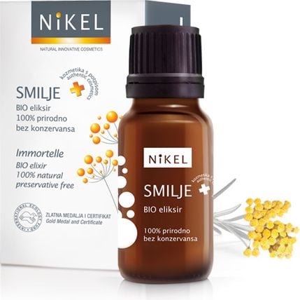 Nikel Elixir antioxidant 100% natural cu extract de flori de imortelle, 10ml