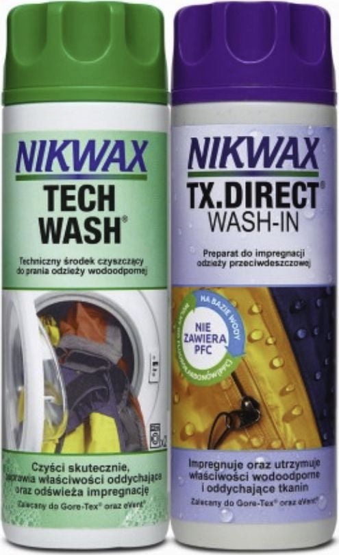 Kit de îngrijire Nikwax Tech Wash / TX. Spălare directă pentru haine 300 ml