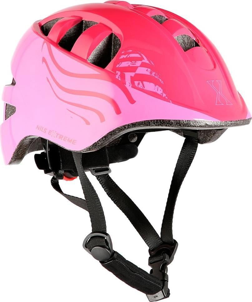 Nils Extreme MTW08 RÓŻOWY ROZM. S (51-57CM) KASK DZIECIĘCY NILS EXTREME