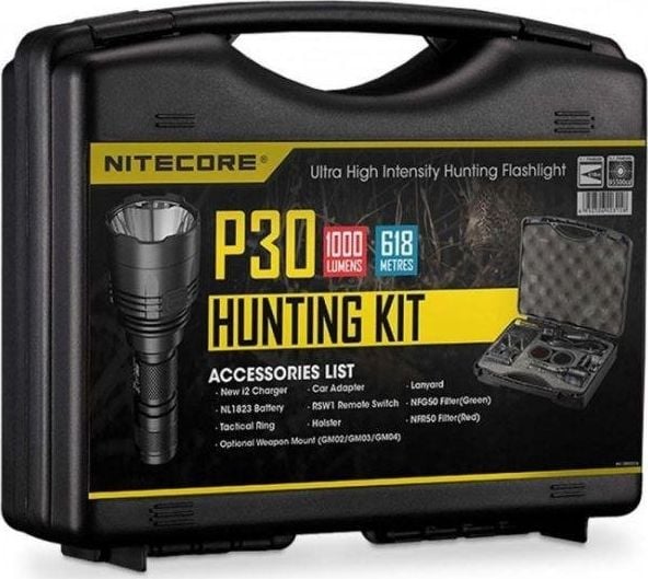 Lanterna Nitecore NEW P30 KIT 1323325, 1000 LUMENS