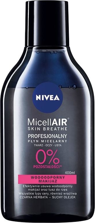 Nivea Skin Respira miceliu micelară aer în două faze lichide demachiantele 400ml de ceai negru