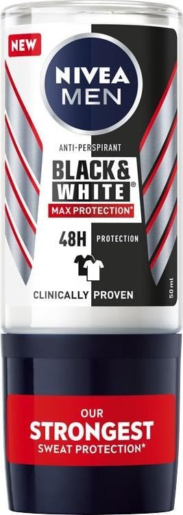 Nivea NIVEA_Men Black & Roll-on antiperspirant White Mac Protection 48H 50ml