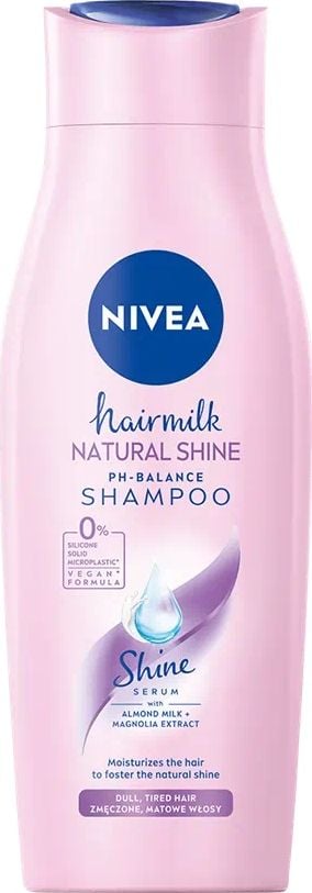 Sampon Nivea Hairmilk Shine pentru par lipsit de vitalitate, 400 ml