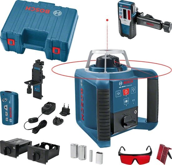 Nivela laser rotativa Bosch Professional GRL 300 HV, 0.1 mm/mp, 2x1.2V