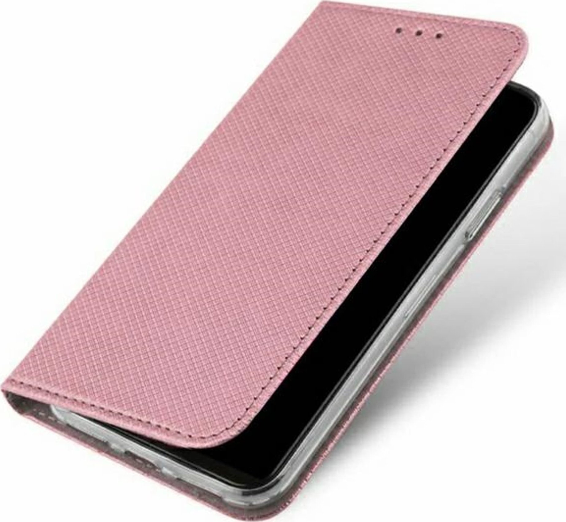 Husa carte NO NAME Smart Magnet Samsung A34 5G A346 aur roz/aur roz