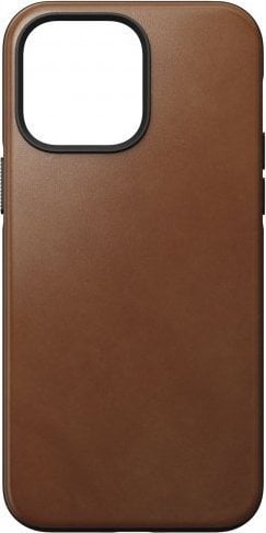 Carcasa din piele naturala NOMAD Modern Leather MagSafe compatibila cu iPhone 14 Pro Max Tan