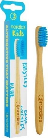 Nordics Kids Bamboo Toothbrush Periuta de dinti bambus pentru copii Albastru