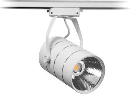 Nvox LED magazin lampă spot spot monofazat alb metal 30w 2550 lm lumină rece 6000k