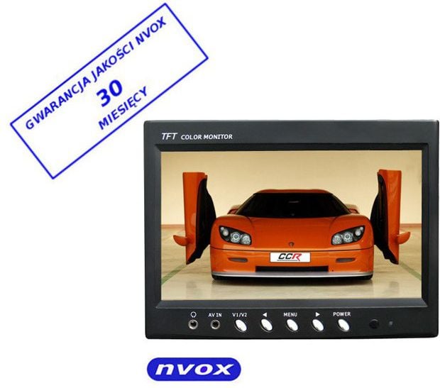 Nvox Monitor LCD de 7 inchi pentru o cameră cu vedere spate sau monitorizare (HT970A)