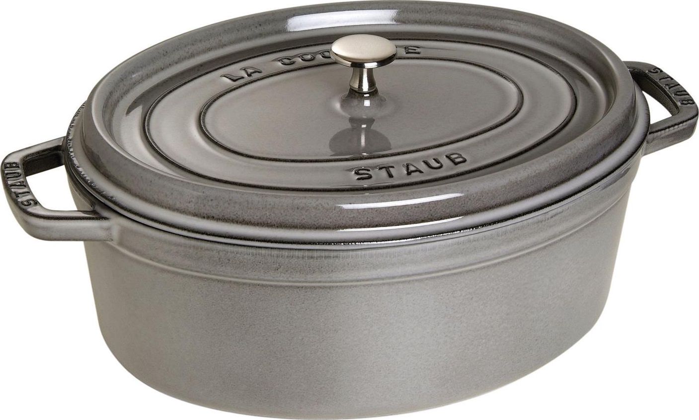 Oala Cocotte ovala, fonta, 31cm/5,5L, Graphite Grey - Staub