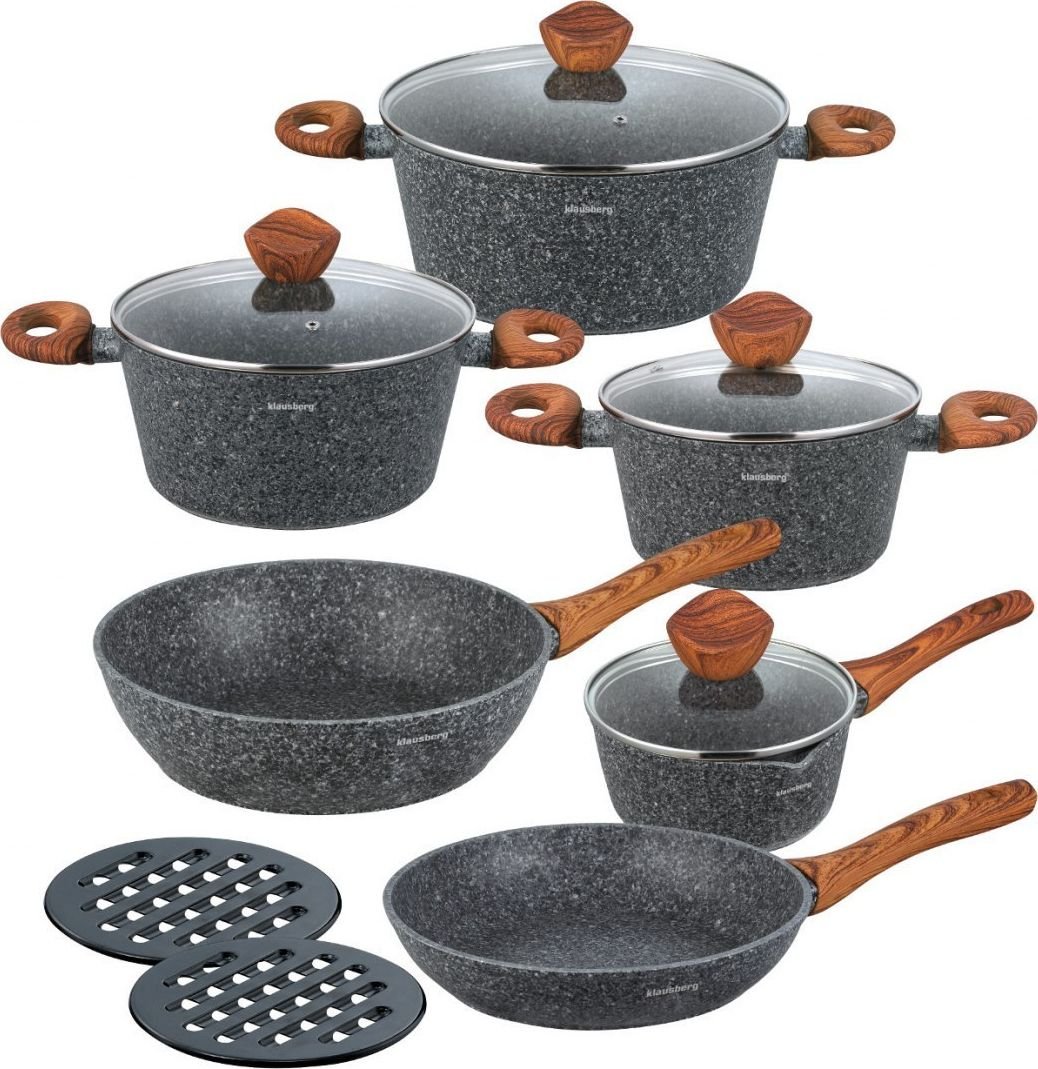 Oala set gatit 12 piese KLAUSBERG KB-7242 Granit