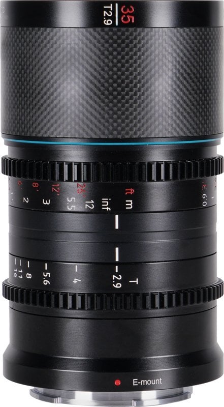 Obiektyw Sirui Sirui Anamorphic Lens Saturn 35mm 1.6x Carbon Fiber Full Frame E-Mount (Blue Flare)