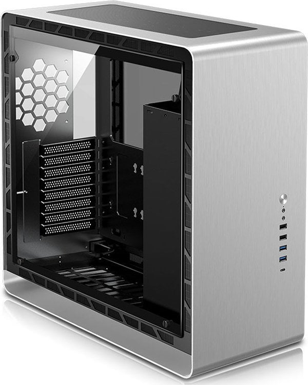 Obudowa Jonsbo Jonsbo UMX6S E-ATX Midi-Tower, Tempered Glass - silber