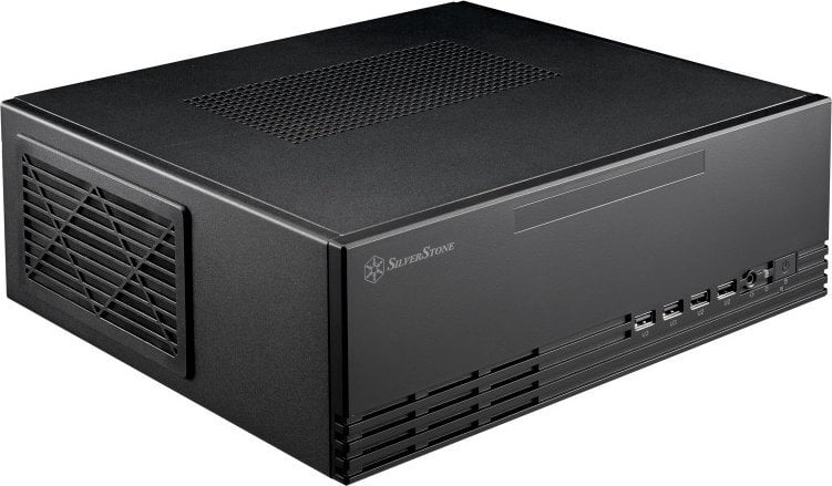 Obudowa SilverStone SilverStone SST-ML11B Milo Slim HTPC Micro-ATX Gehäuse - schwarz