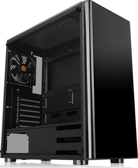 Etuiul Thermaltake V200 TG cu fereastră neagră (CA-1K8-00M1WN-00)