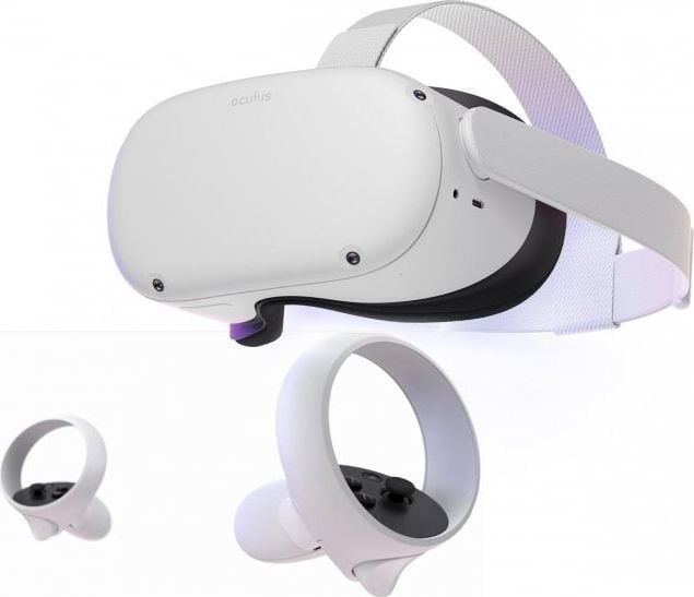 Ochelari VR Oculus Quest 2 899-00184-02, 128 GB, Alb