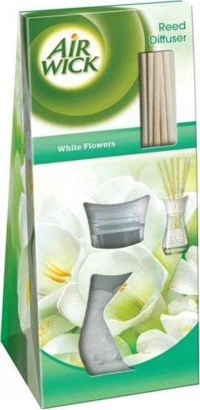 Odorizant de camera Air Wick Reed Diffusers, White Flowers, 30 ml