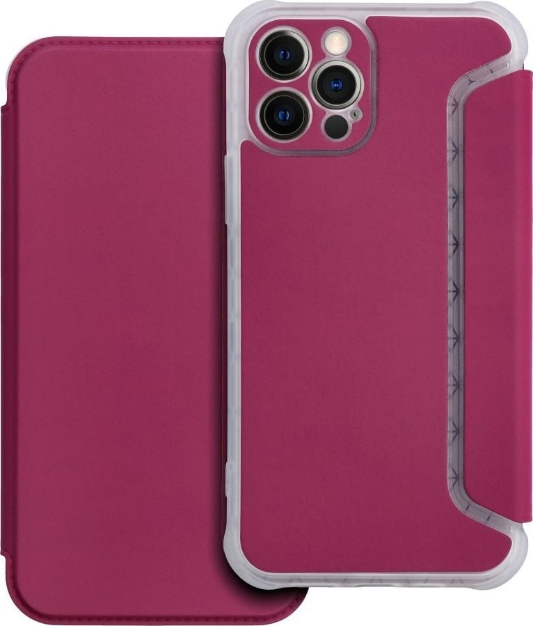 OEM Kabura PIANO Book do IPHONE 12 PRO magenta