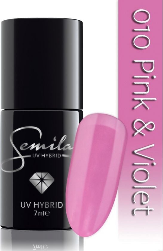 Oja Semipermanenta Semilac 010 Pink & Violet 7 ml