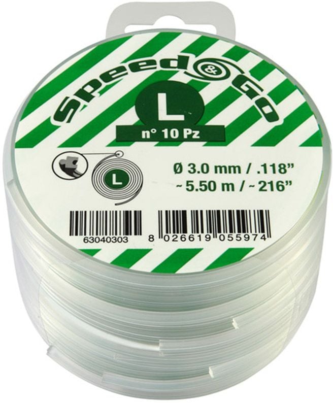 Linie de tăiere Oleo-Mac 3,0 mm 5,5 m 10 buc (63040303)