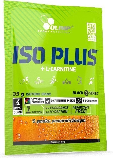 OLIMP SPORT NUTRITION Olimp Iso plus L-Carnitine plic 35g portocala