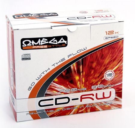 Omega CD-RW 700 MB 12x 10 bucăți (56242)