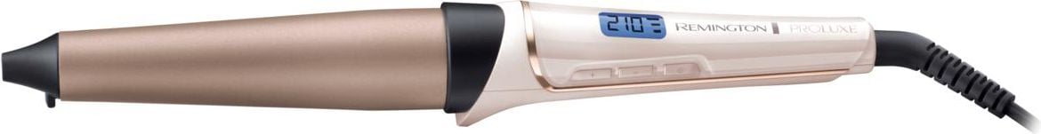 Ondulator Remington PROluxe CI91X1, Invelis Grip-Tech, OPTIheat, 210&deg;, 10 setari de temperatura, Functie PRO+, 25-38 mm, Auriu