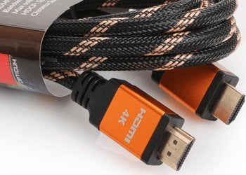 Opticum HDMI - cablu HDMI 0,5 m portocaliu (27947)