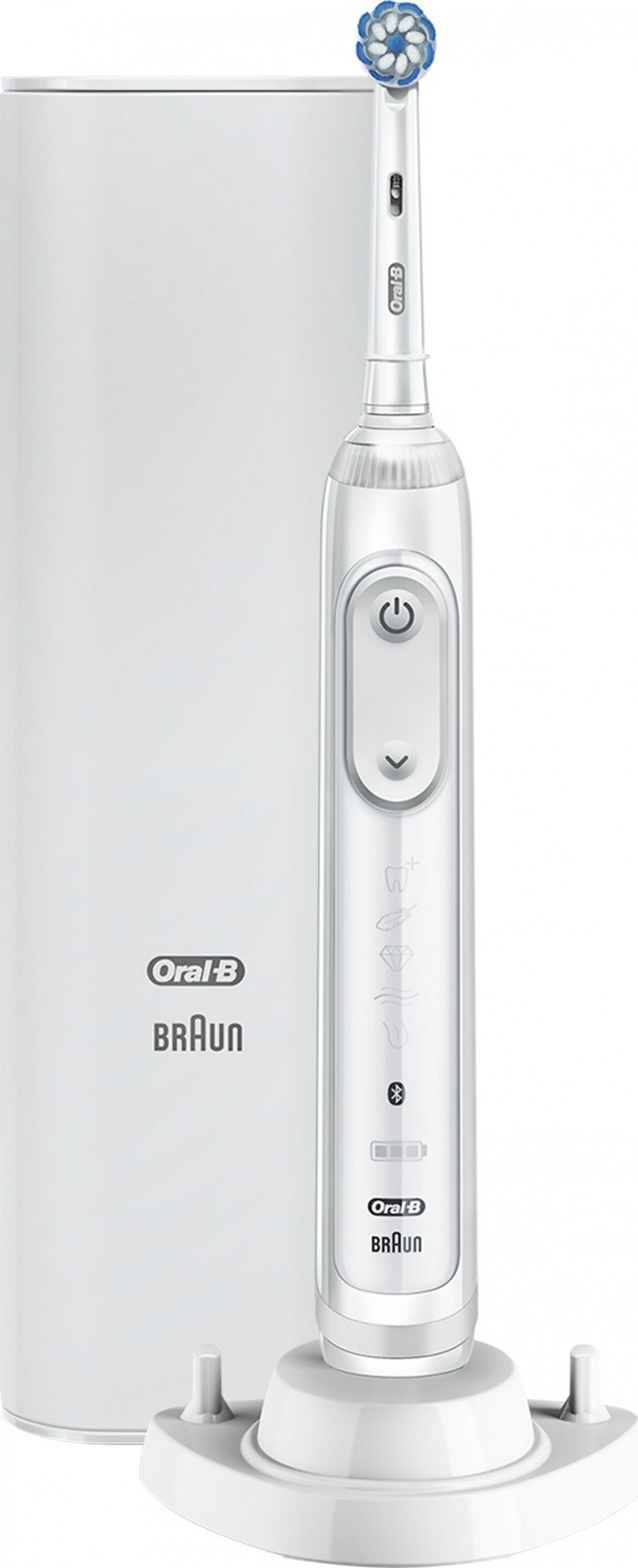 Periuță de dinți Oral-B Genius X 20100S albă, Pentru adulti,Reîncărcabil, Cu un senzor de forță de presiune,Durata de viata a bateriei 60 de minute