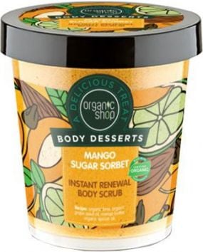 Scrub de corp Organic Shop Body Dessert Mango Sugar Sorbet Instant Renewal 450 ml