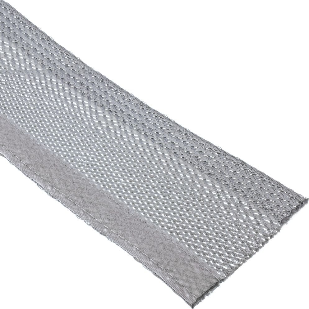 Organizator InLine InLine® Învelitoare pentru cablu, furtun din material textil cu fixare cu cârlig și buclă, 1m x 25mm diametru, gri