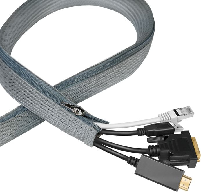 Organizator LogiLink Manșon pentru cabluri gri 1 bucată (KAB0074)