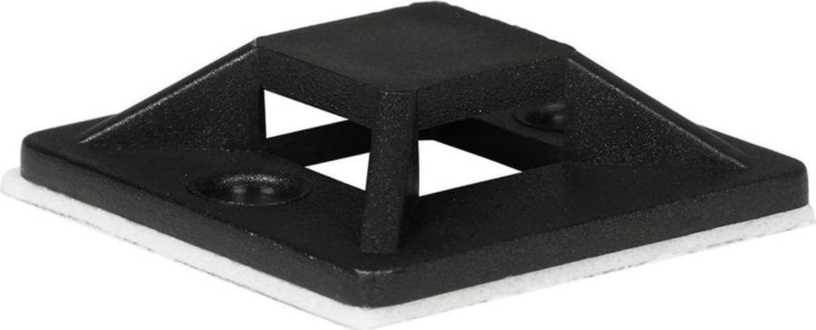 Organizator ProXtend Agrafe pentru cablu autoadezive ProXtend 25 mm x 25 mm Negru 50 buc într-o pungă