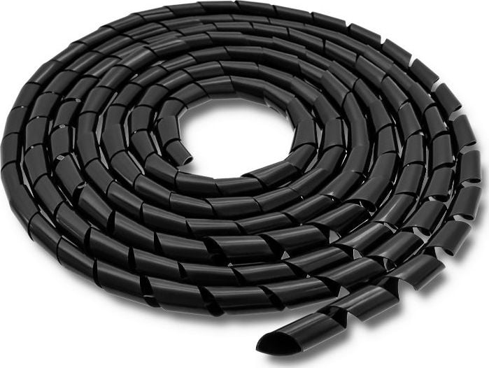 Organizator Qoltec Wire spiral Negru 1 bucată (52253)