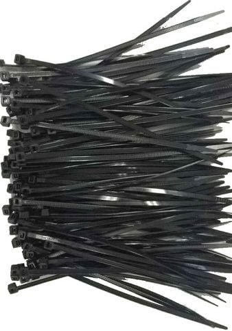 Banda zimtata din plastic pentru fixare cabluri ,Gembird ,nylon 250mm x 3.6mm 100bucati , negru
