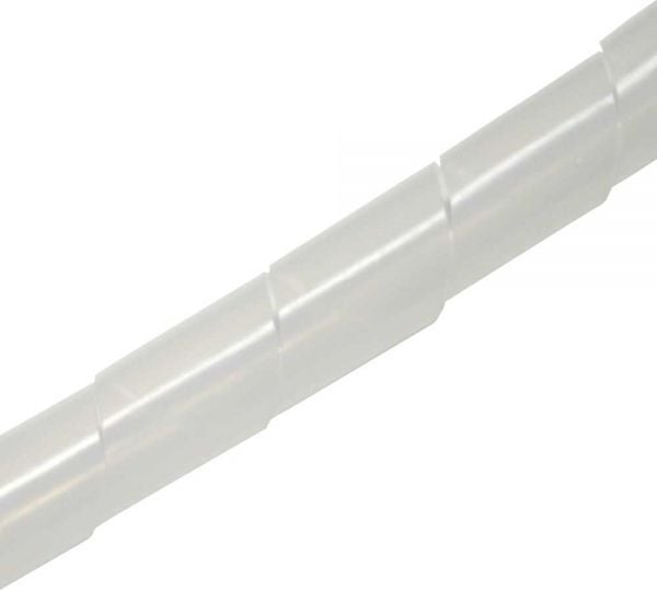 Cablu inline ambalaj in spirala si organizarea de 14mm cablu, alb, 10m - 59947N
