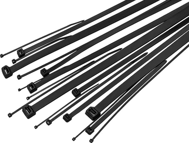 Organizer Xtreme Bride pentru cablu (2,5 mm, 100 mm, negru, 100 buc)